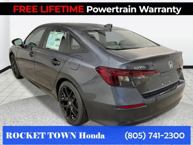 2026 Honda Civic — rear three-quarter view