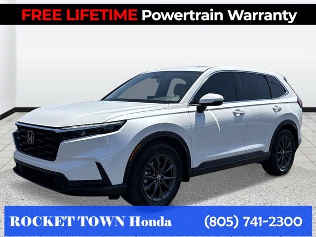 2026 Honda CR-V 2WD EX-L in Platinum White Pearl — front three-quarter view