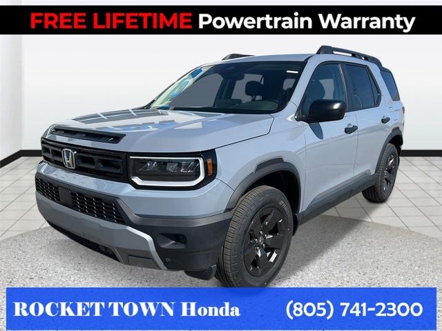 2026 Honda Passport RTL in Sonic Gray Pearl — front three-quarter view
